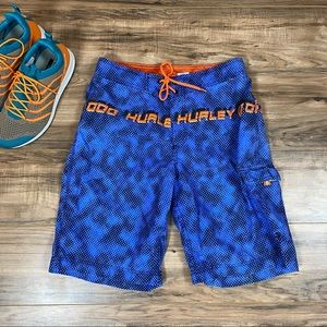 Hurley Board Shorts Men's‎ 30 Color Blue Orange